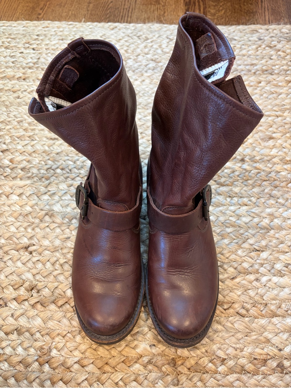 Frye Veronica Slouch Booties | Ankle Boots Leather Slip-on | Size 7 - Picture 2 of 8